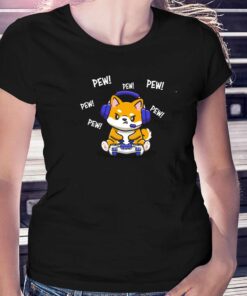 Pew Pew Pew Shiba Inu T-shirt