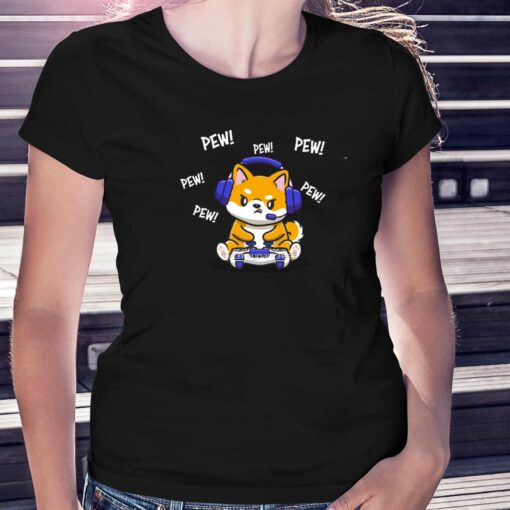 Pew Pew Pew Shiba Inu T-shirt