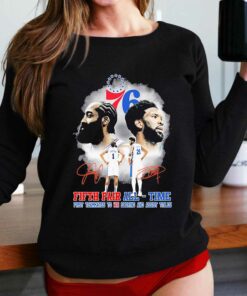 Philadelphia 76ers James Harden And Joel Embiid Fifth Pair All-time Signatures Shirt