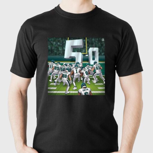 Philadelphia Eagles 5-0 Los Angeles Rams Undefeated Shirt