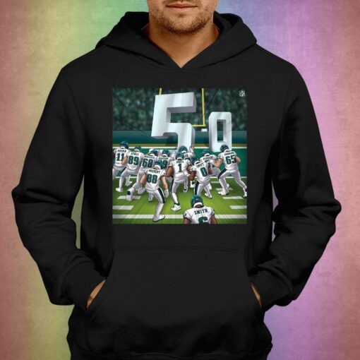 Philadelphia Eagles 5-0 Los Angeles Rams Undefeated Shirt