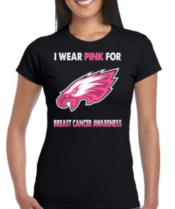 Philadelphia Eagles I Wear Pink For Breast Cancer Awareness Shirt