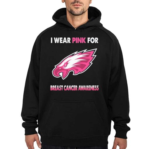 Philadelphia Eagles I Wear Pink For Breast Cancer Awareness Shirt