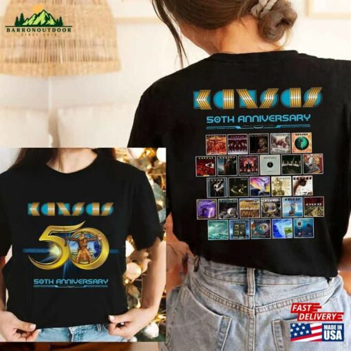 Anniversary Kansas Rock Band Tour Concert 2023 T-Shirt Sweatshirt 50Th Shirt Unisex