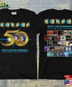 Anniversary Kansas Rock Band Tour Concert 2023 T-Shirt Sweatshirt 50Th Shirt Unisex