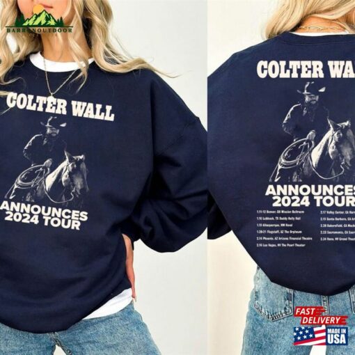 Announces Colter Tracklist Shirt Graphic Tour 2024 Classic T-Shirt