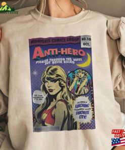 Anti Hero Vintage Comic Taylor Swift Inspired Midnights T Shirt Unisex T Shirt 1