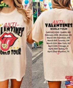 Anti Valentine Day World Tour Retro Valentines Shirt Unisex Classic