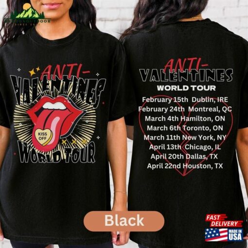 Anti Valentine Day World Tour Retro Valentines Shirt Unisex Classic