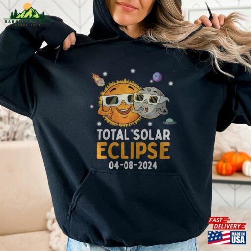 April 8Th 2024 Hoodie Total Solar Eclipse Viewing Sweatshirt T-Shirt Unisex