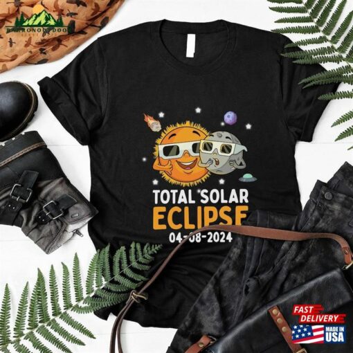 April 8Th 2024 Hoodie Total Solar Eclipse Viewing Sweatshirt T-Shirt Unisex