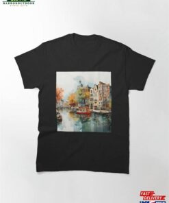 Aqua Dreams Capturing Amsterdam’s Canal Charm In Summer Hues Classic T-Shirt Sweatshirt