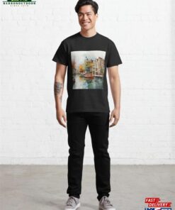 Aqua Dreams Capturing Amsterdam's Canal Charm In Summer Hues Classic T-Shirt Sweatshirt 2 Aqua Dreams Capturing Amsterdams Canal Charm In Summer Hues Classic T Shirt Sweatshirt 3
