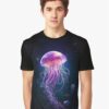 Aquatic Glitter The Mesmerizing Dance Of Medusa Graphic T-Shirt Hoodie