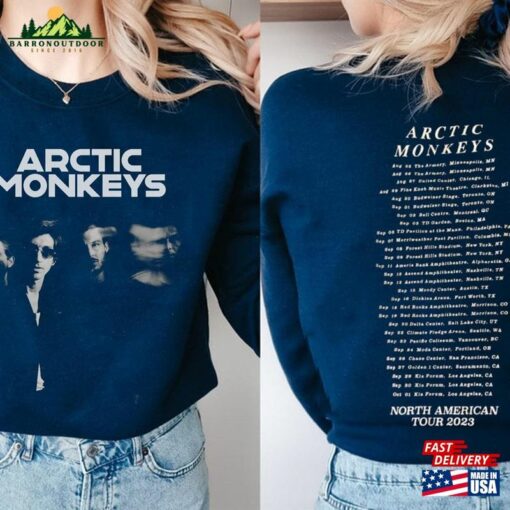 Arctic Monkey 2023 North America Tour Dates Sweatshirt Music Lyrics Shirt Concert Tee Hoodie Classic