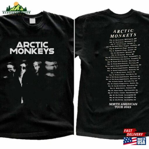 Arctic Monkey 2023 North America Tour Dates Sweatshirt Music Lyrics Shirt Concert Tee Hoodie Classic