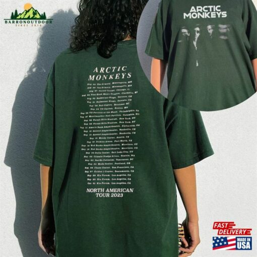 Arctic Monkey 2023 North America Tour Dates Sweatshirt Music Lyrics Shirt Concert Tee Hoodie Classic