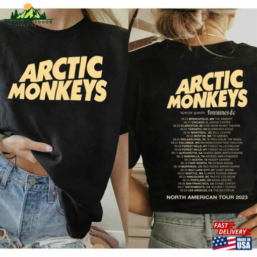 Arctic Monkey 2023 North America Tour Dates Sweatshirt Music Lyrics Shirt Concert Tee T-Shirt Hoodie