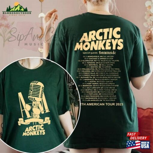 Arctic Monkey 2023 Tour Sweatshirt Music Lyrics Shirt North America T-Shirt Hoodie Classic