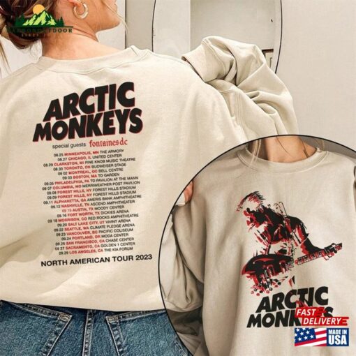 Arctic Monkey 23 North America Tour Dates Shirt Am Classic T-Shirt