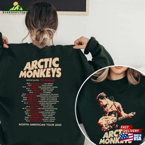 Arctic Monkey 23 North America Tour Dates Shirt Am Unisex T-Shirt