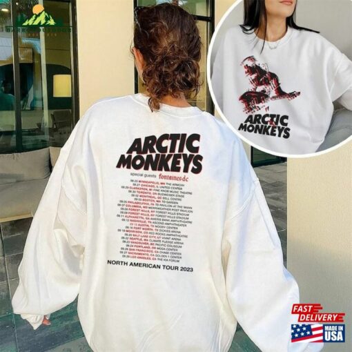 Arctic Monkey 23 North America Tour Dates Shirt Am Unisex T-Shirt