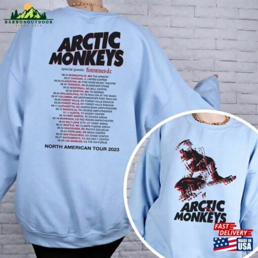 Arctic Monkey 23 North America Tour Dates Shirt Am Unisex T-Shirt