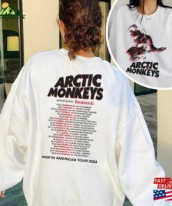 Arctic Monkey 23 North America Tour Dates Shirt Music Lyrics Artic T Shirt Unisex 3