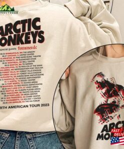 Arctic Monkey 23 North America Tour Dates Shirt Music Lyrics Artic T Shirt Unisex 4