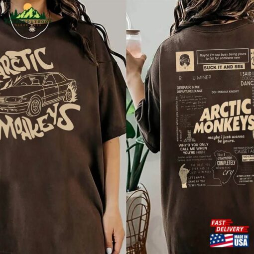 Arctic Monkey Doodle Art Shirt Vintage Merch Album Lyrics Sweatshirt Hoodie Classic