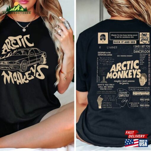 Arctic Monkey Doodle Art Shirt Vintage Merch Album Lyrics Sweatshirt Hoodie Classic