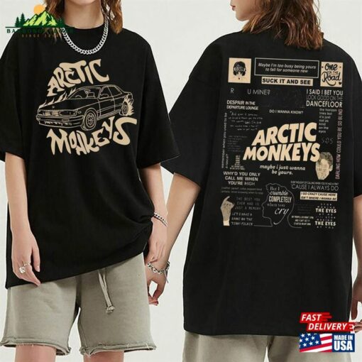 Arctic Monkey Doodle Art Shirt Vintage Merch Album Lyrics Sweatshirt Hoodie Classic