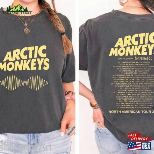 Arctic Monkeys 2023 North American Tour T-Shirt Band Shirt Unisex Hoodie