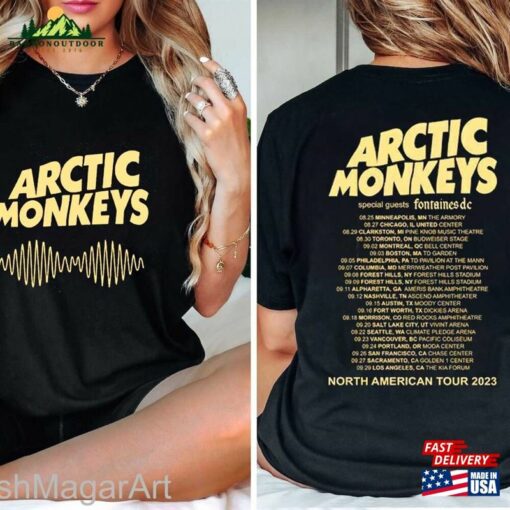 Arctic Monkeys 2023 North American Tour T-Shirt Band Shirt Unisex Hoodie