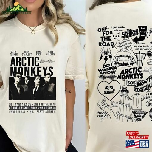 Arctic Monkeys Band North American Tour 2023 Shirt Music Lyrics Concert Tee Hoodie Sweatshirt