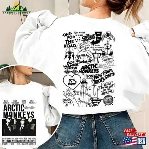 Arctic Monkeys Band North American Tour 2023 Shirt Music Lyrics Concert Tee Hoodie Sweatshirt