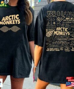 Arctic Monkeys Band Shirt Am Tour Lyric Unisex Classic 3