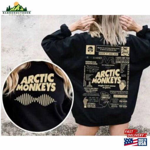 Arctic Monkeys Band Sweatshirt 2023 North America Tour Dates T-Shirt Music Merch Unisex