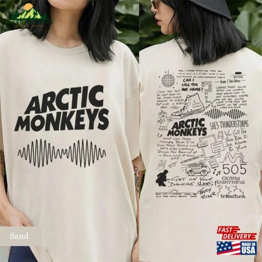 Arctic Monkeys Band T-Shirt Lyric Shirt Merch Doodle Artic Am Album T Unisex