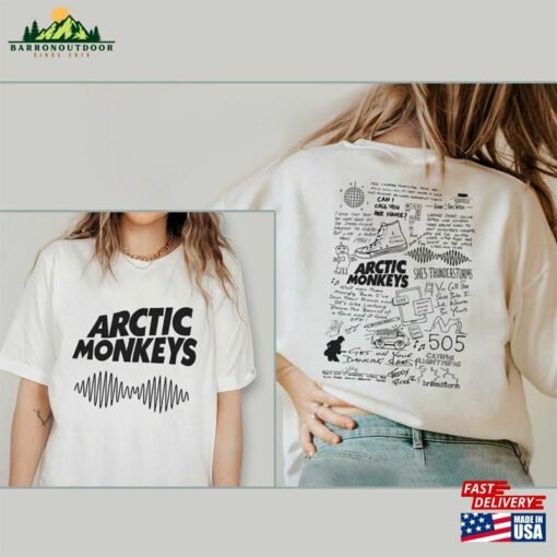 Arctic Monkeys Band T-Shirt Lyric Shirt Merch Doodle Artic Am Album T Unisex