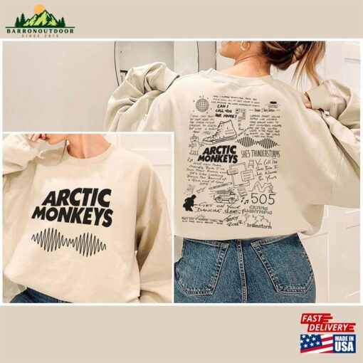 Arctic Monkeys Band T-Shirt Lyric Shirt Merch Doodle Artic Am Album T Unisex