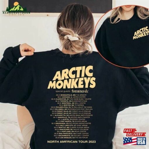 Arctic Monkeys Band T-Shirt North American Tour 2023 Sweatshirt Merch Unisex