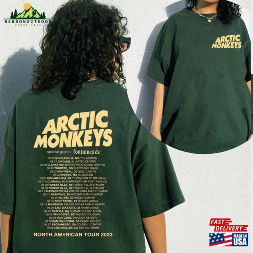 Arctic Monkeys Comfort Color Shirt North American Tour 2023 Sweatshirt Hoodie Classic T-Shirt