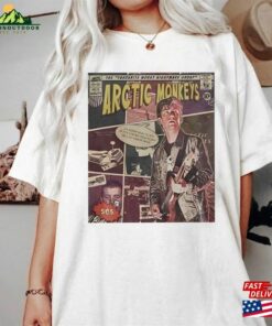 Arctic Monkeys Comic Shirt 90S Vintage Merch Book Art Favorite Worst Nightmare Album World Tour Ticket 2023 Graphic Tee Gif Unisex Hoodie