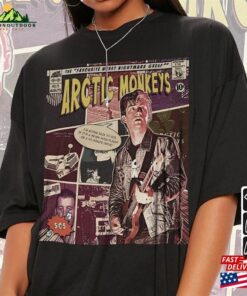 Arctic Monkeys Comic Shirt 90S Vintage Merch Book Art Favourite Worst Nightmare Album World Tour 2023 Graphic Tee Gift V2 Com2405kh Unisex Hoodie 3