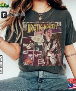 Arctic Monkeys Comic Shirt 90S Vintage Merch Book Art Favourite Worst Nightmare Album World Tour Ticket 2023 Graphic Tee Gift Classic Hoodie