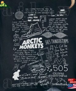 Arctic Monkeys Lyrics T-Shirt Doodle Shirt The Car Tour 2023 Sweatshirt Unisex