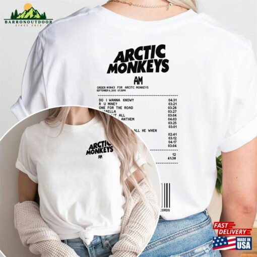 Arctic Monkeys Music Band Shirt World Tour 2023 Classic Unisex