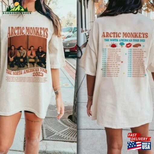 Arctic Monkeys The Car Tour 2023 Dates Double Sides Shirt Alex Turner Hoodie Classic