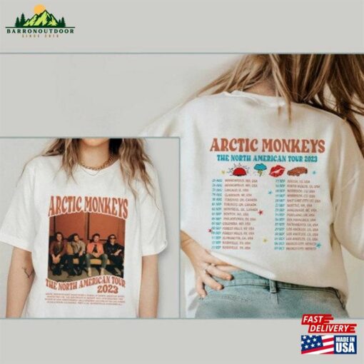 Arctic Monkeys The Car Tour 2023 Dates Double Sides Shirt Alex Turner Hoodie Classic